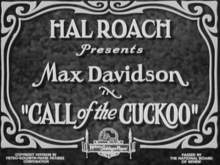 Call of the Cuckoo (1927)