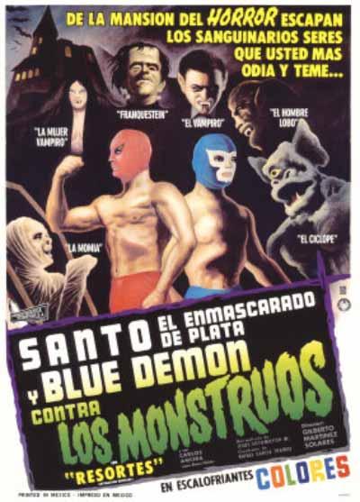 Santo el enmascarado de plata y Blue Demon contra los monstruos (1970)