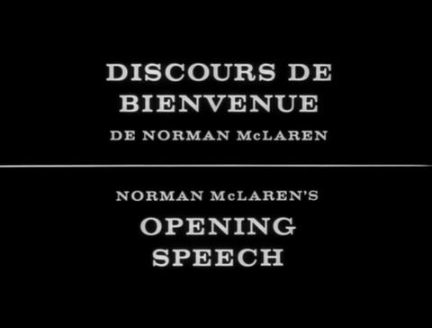 Opening Speech (1960)