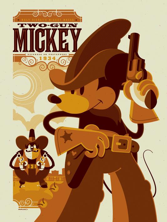 Mickey Mouse: Mickey con dos pistolas (1934)