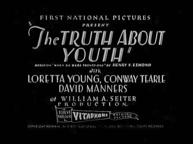 The Truth About Youth (1930)
