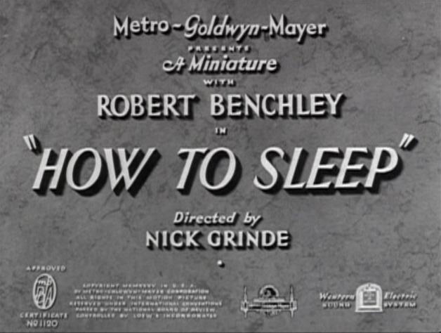 Como dormirse (1935)