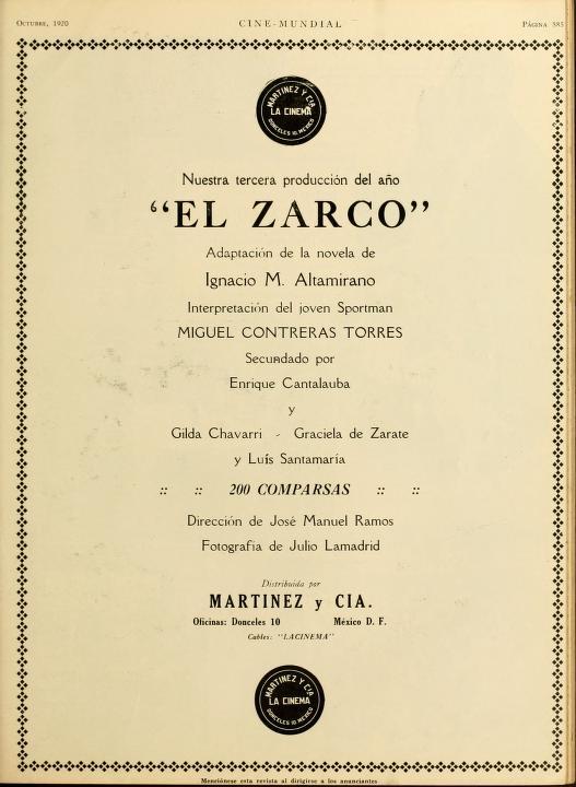 El zarco (1920)