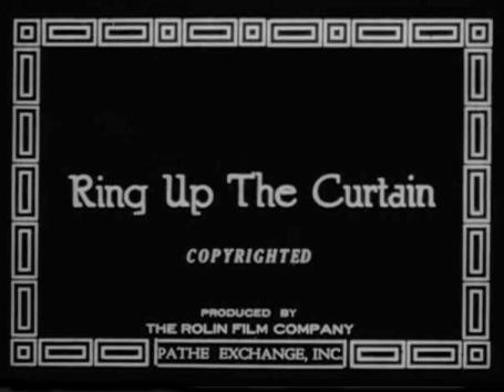 Ring Up the Curtain (1919)