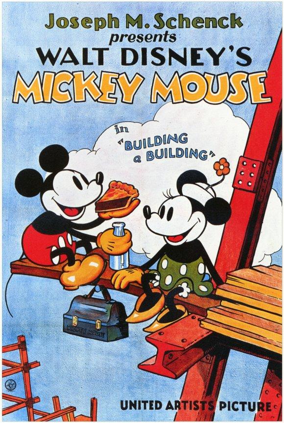 Mickey Mouse: Construyendo un edificio (1933)