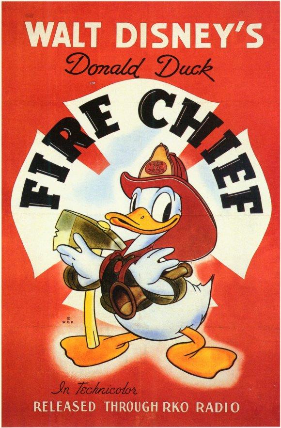 Pato Donald: Jefe de bomberos (1940)