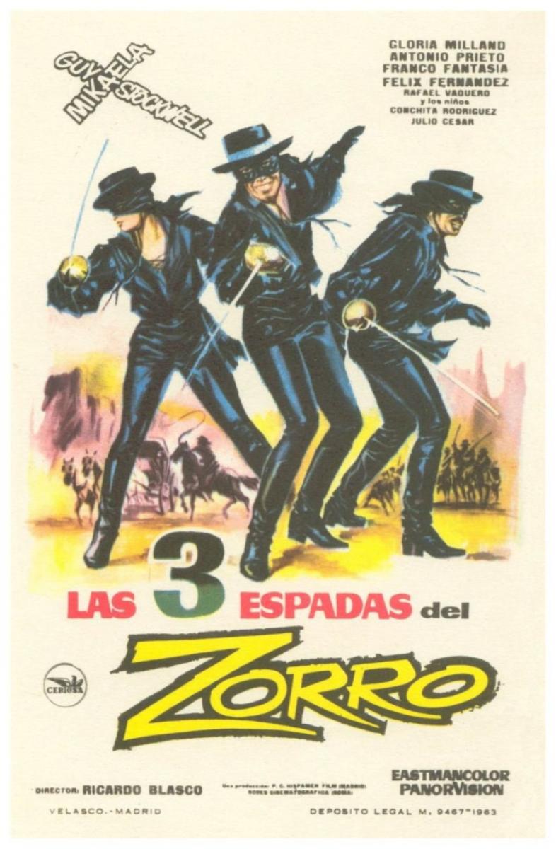Las tres espadas del Zorro (1963)
