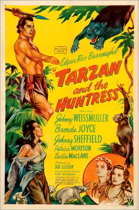 Tarzán y la cazadora (1947)